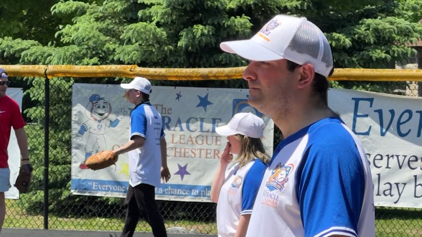 Video thumbnail for Miracle League baseball game highlights inclusion and community in Westchester