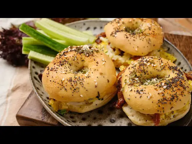 Video thumbnail for Bagel Breakfast Sliders | Easier Eats