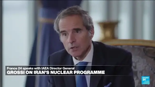 'Video thumbnail for IAEA's Director General Grossi speaks on FRANCE 24'