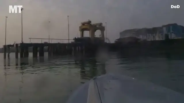 Video thumbnail for VIDEO: US uses unmanned one-way surface drones to attack Iranian port