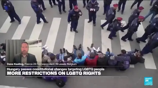 Video thumbnail for Hungary passes constitutional changes targeting LGBTQ community