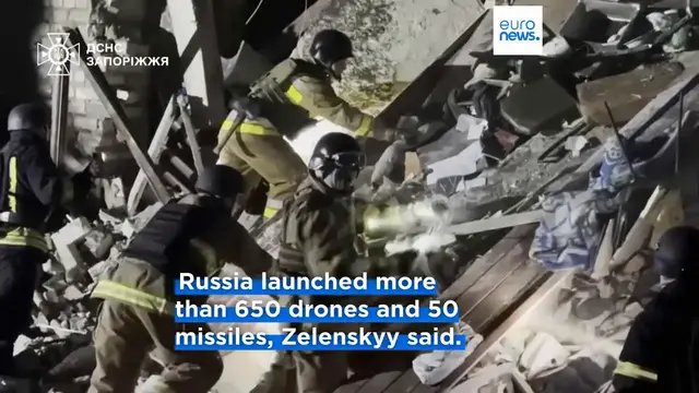 'Video thumbnail for Three dead in Russian strikes as Moscow continues attacks on Ukraine's power grid'