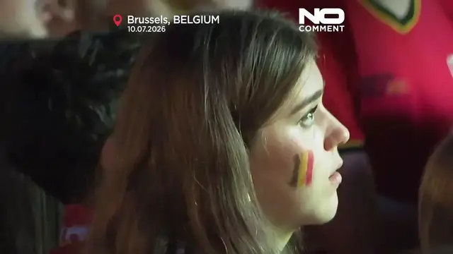 Video thumbnail for Spain fans celebrate World Cup semi-final place after Belgium win