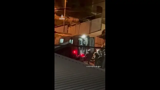 'Video thumbnail for Israeli forces arrest young Palestinian woman during raid in Hebron'