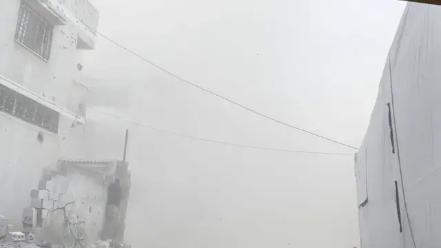 Video thumbnail for MOMENT - Four killed and multiple injured as Israeli military strikes Tel Al-Hawa in Gaza.
