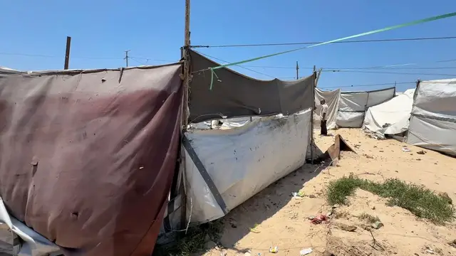 Video thumbnail for Gaza Drone Strike Hits Tent 19.