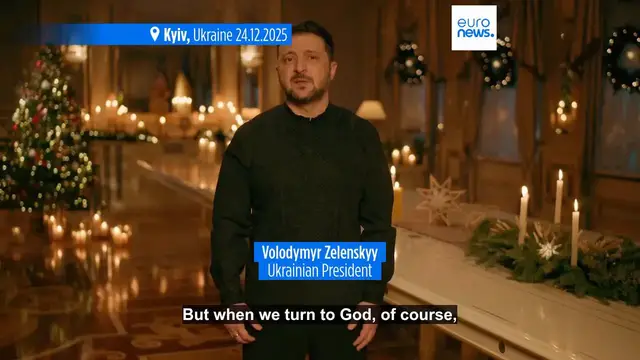 Video thumbnail for Zelenskyy wishes Putin would 'perish' in Christmas Eve address