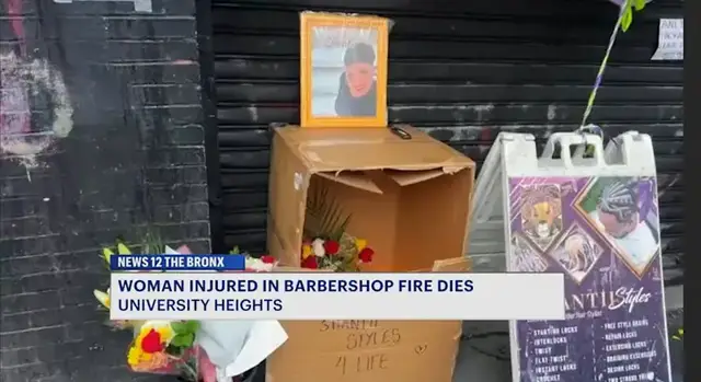 Video thumbnail for Woman dies after being severely burned in Bronx barbershop fire
