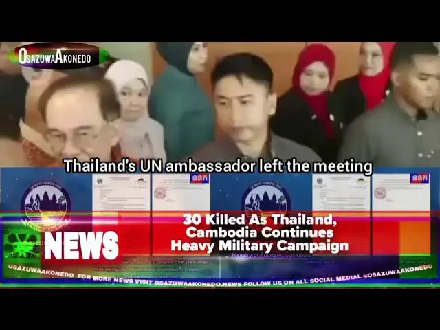 Video thumbnail for 30 Killed As Thailand, Cambodia Continues Heavy Military Campaign
