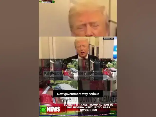 Video thumbnail for So Be It, It Takes Trump Action To End Nigeria Insecurity   Barr Uwoghiren