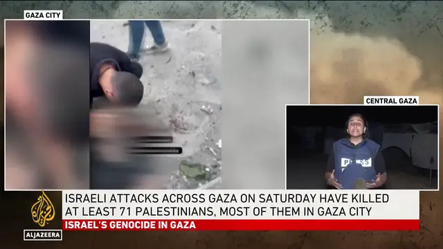 'Video thumbnail for Attack on fleeing Palestinians: Israel attacks people escaping its bombing campaign'