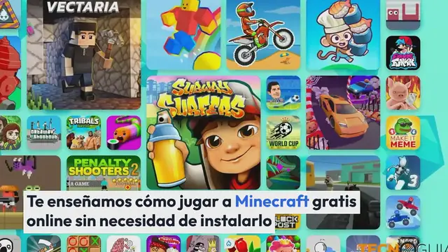 Video thumbnail for Te enseñamos cómo jugar a Minecraft gratis online sin necesidad de instalarlo
