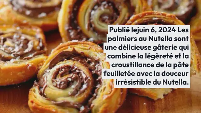 Video thumbnail for Délicieux palmiers au Nutella : Recette facile et rapide