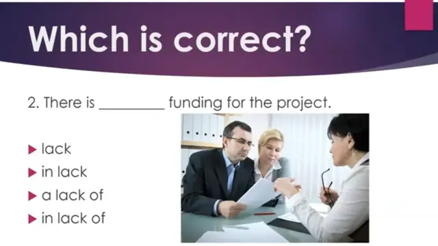 Video thumbnail for Say it Right in English:  Lack, Lack of