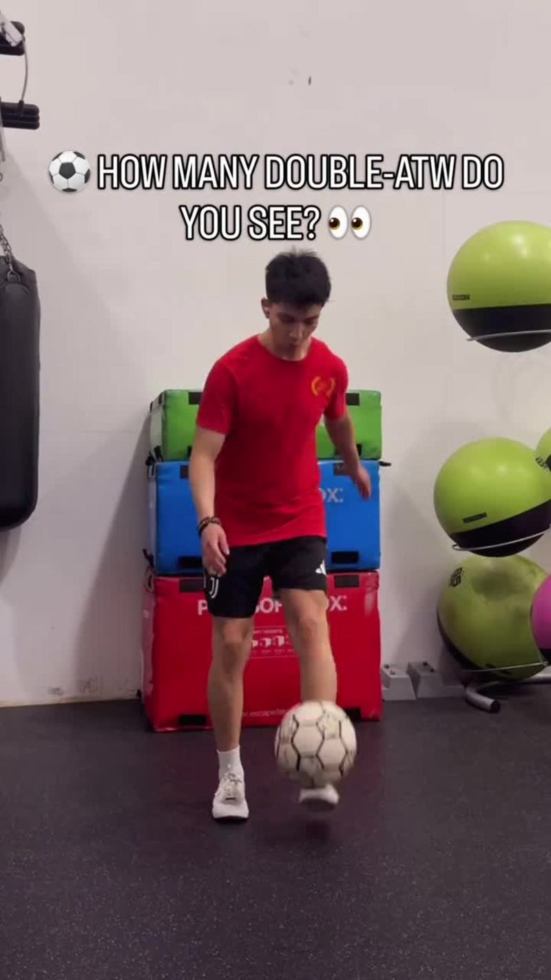 Video thumbnail for Insane Double Around the World Soccer Freestyle Challenge