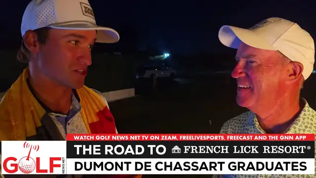 'Video thumbnail for Adrien Dumont de Chassart graduates Korn Ferry Tour'