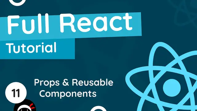 Video thumbnail for Full React Tutorial #11 - Props