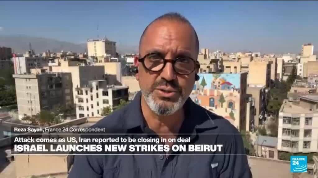 Video thumbnail for Israeli military strikes Beirut suburbs in the lead-up to anticipated US-Iran deal