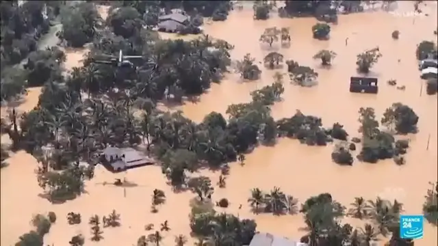 Video thumbnail for Asia floods death toll tops 1,000 as military aid survivors