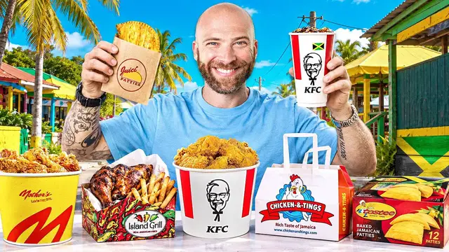Video thumbnail for This Is Fast Food in Jamaica!! I Tried the Biggest Chains!!