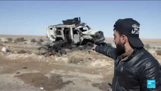 Video thumbnail for Syrian government forces advance in previously Kurd-held territory