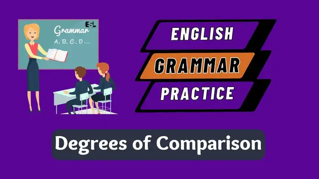 Video thumbnail for English Grammar Practice ||  Degrees Of Comparison || 20 Grammar Questions || Intermediate Level