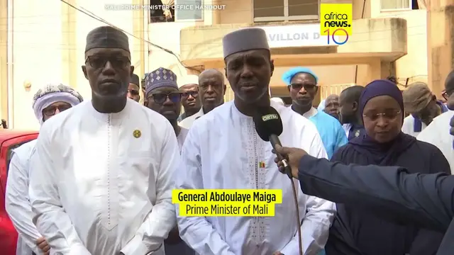 Video thumbnail for Mali's PM urges public to remain calm during visit to victims of attacks