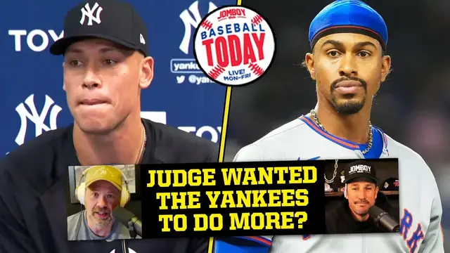 Video thumbnail for Aaron Judge *almost* calls out the Yankees on their offseason | Baseball Today