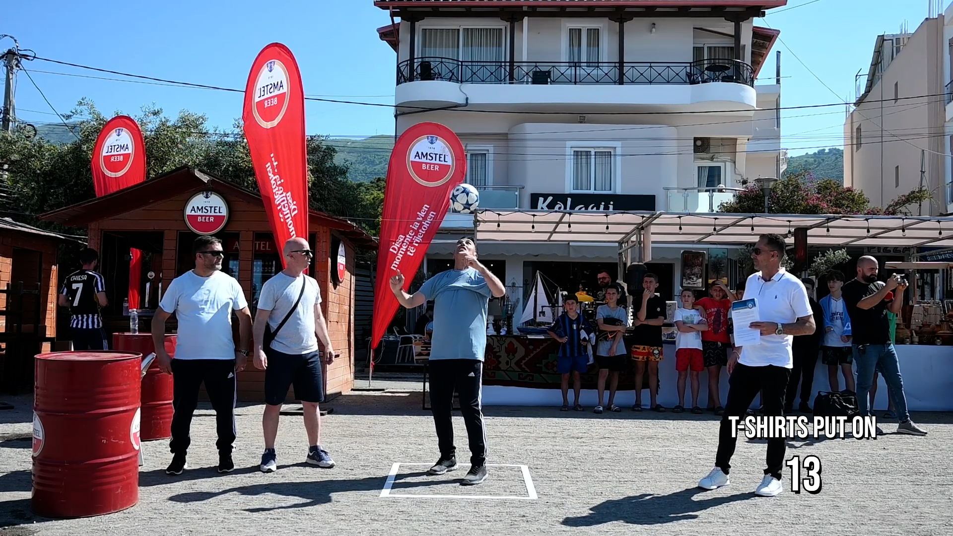 Video thumbnail for Most t-shirts put on while controlling a football with the head  14 by Agim Agushi