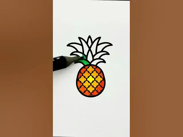 Video thumbnail for Pineapple art coloring #art #coloringbook #coloringforrelaxation #coloringpages #coloringbookaddict