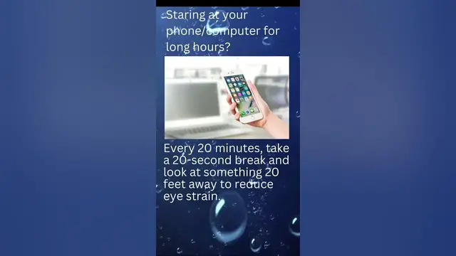 'Video thumbnail for 20-20-20 Rule for Preventing Eye strain '