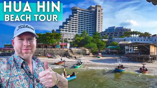 'Video thumbnail for Hua Hin Beach Tour Thailand Vlog 2025'