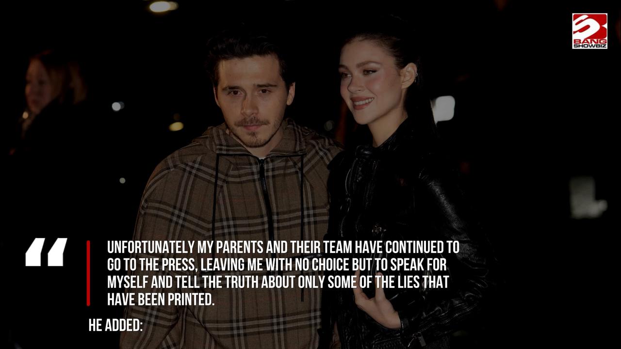 Video thumbnail for Brooklyn Beckham slams 'choreographed' visit from his sister Harper