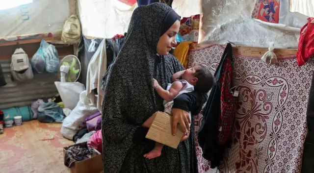 'Video thumbnail for Born under fire: Gaza’s war-born children mark two years without peace'