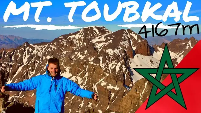 'Video thumbnail for CLIMBING the HIGHEST Mountain in NORTH AFRICA // MT. TOUBKAL, Morocco 4167m المغرب'