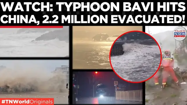 Video thumbnail for CHINA UNDER WATER: Severe Flooding and Landslides After Typhoon Bavi Slams Zhejiang and Beijing