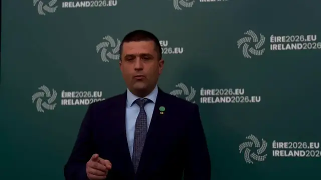 Video thumbnail for Ireland: EU defense ministers gather in Ireland for informal meeting.