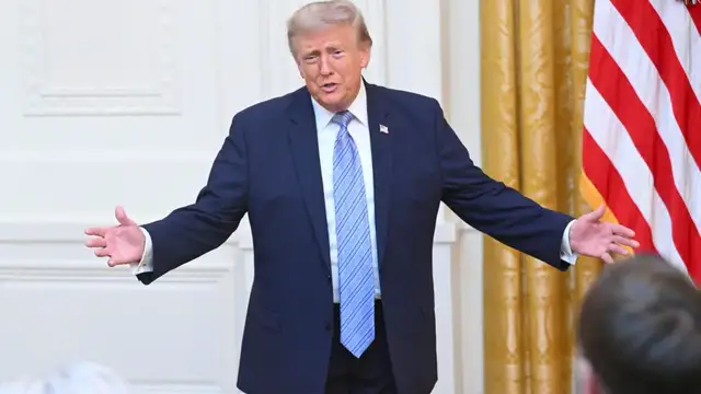 Video thumbnail for Trump targets China and Russia with baseless claims of election interference
