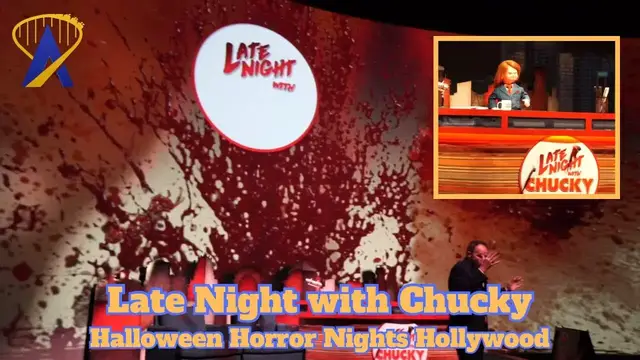 Video thumbnail for Late Night with Chucky at Halloween Horror Nights Hollywood 2024