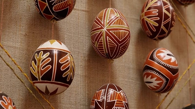 Video thumbnail for Ukraine’s ancient Easter egg art helps preserve national identity