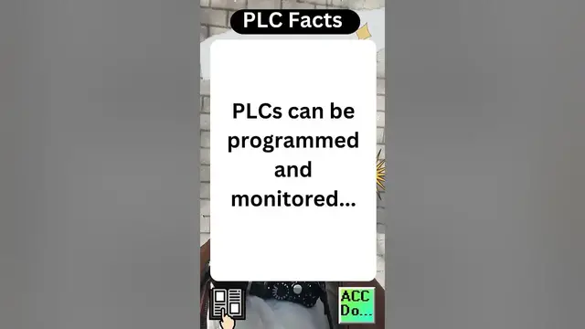Video thumbnail for PLC Facts - programmed and monitored...
