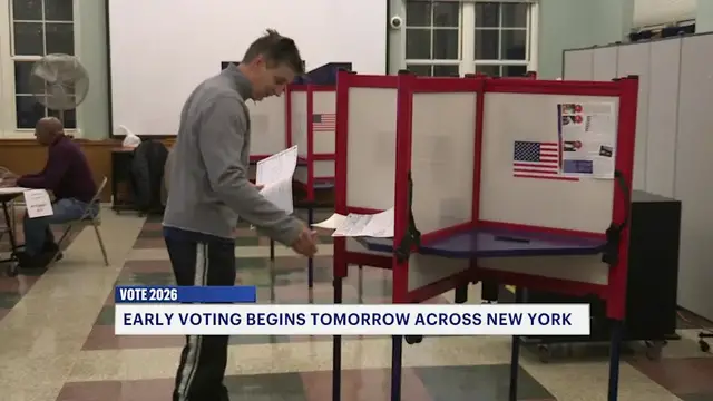 Video thumbnail for Long Islanders can head to the polls tomorrow when early voting begins in New York