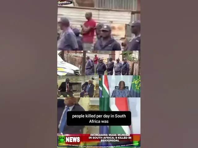 Video thumbnail for Increasing Mass Murder In South Africa; 9 Killed In Bekkersdal