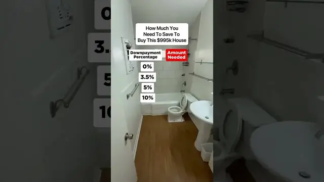 'Video thumbnail for $995k House Tour: Down Payment Needed & Savings Guide'