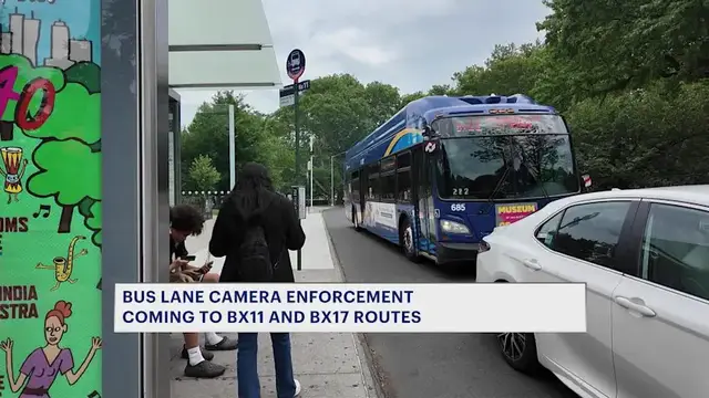 Video thumbnail for MTA expands bus camera enforcement to BX11 and BX17 routes