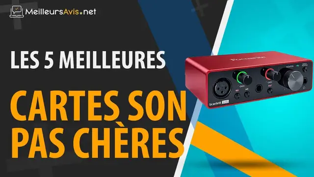 Video thumbnail for ⭐️ MEILLEURE CARTE SON PAS CHÈRE - Avis & Guide d'achat (Comparatif 2022)