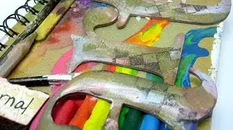 'Video thumbnail for Mixed Media Art Journal Cover'