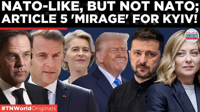 'Video thumbnail for 'Not NATO But Article 5': Zelenksy Pushes $90 BN Plan As Trump Pledge 'Good Security’| World News'