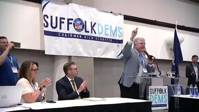 Video thumbnail for Rich Schaffer wins reelection for Suffolk Democrat Party Chair