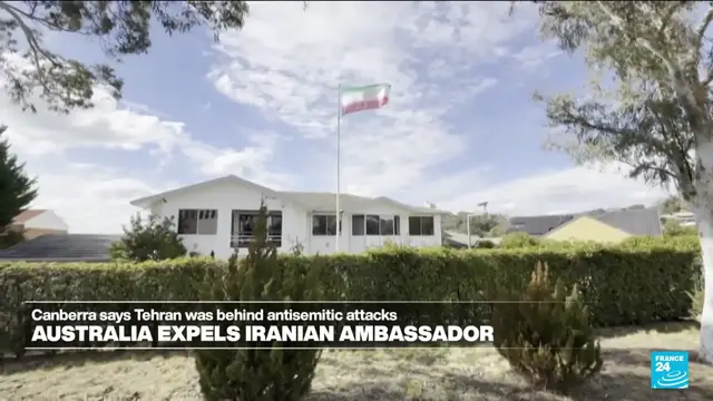 'Video thumbnail for Australia expels Iran ambassador, accusing Tehran of being behind antisemitic attacks'